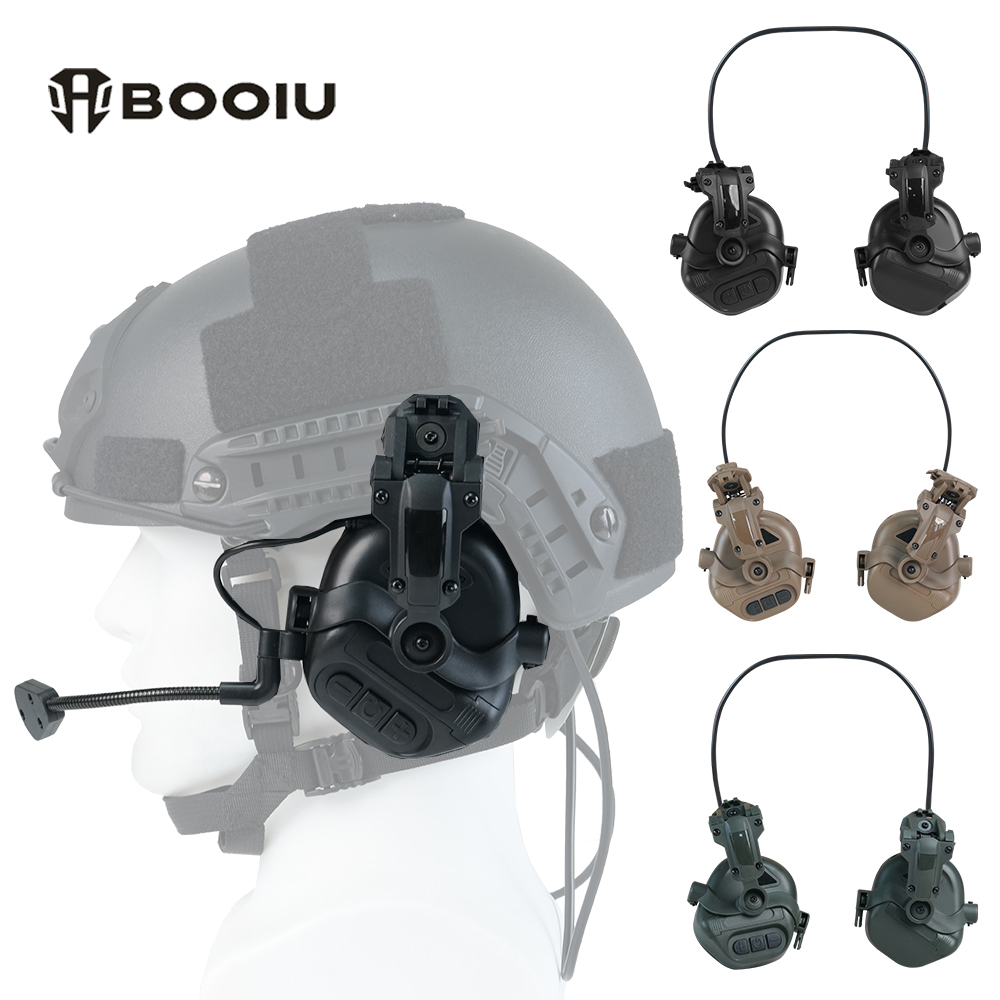 Shooting Ear Muff - BOOIU-auriculares tácticos para tiro, cascos rápidos
