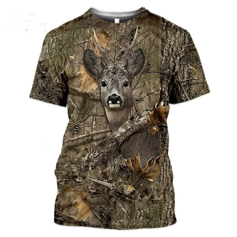Wildman Hunting & Outdoor Robertson - Camiseta 3D de Camuflaje de Jabalí