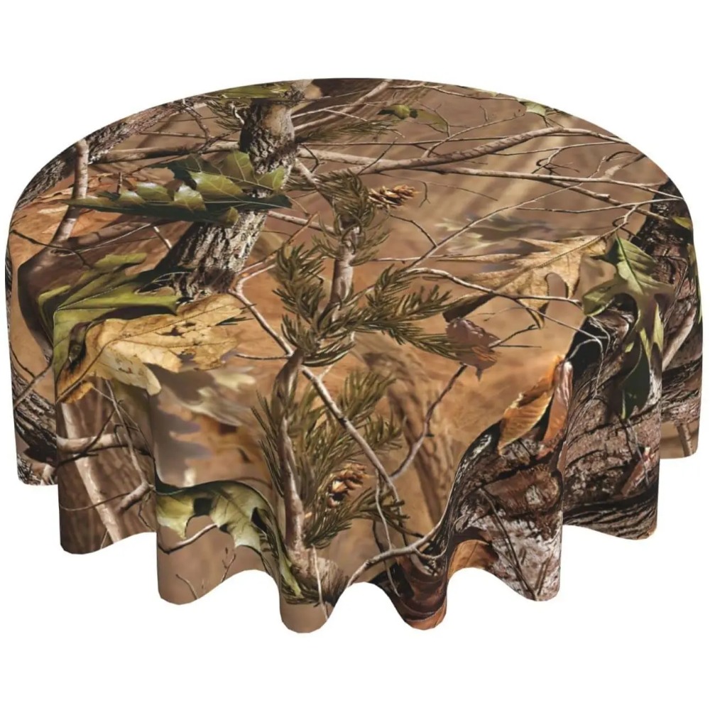 Outdoor Hunting Table - Mantel redondo de camuflaje de caza,