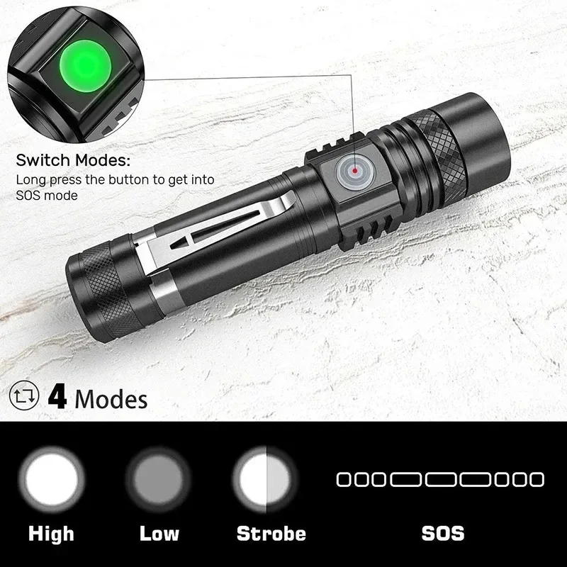 Linterna LED T6 Recargable, Li - Hunting Outdoor reseña y precio