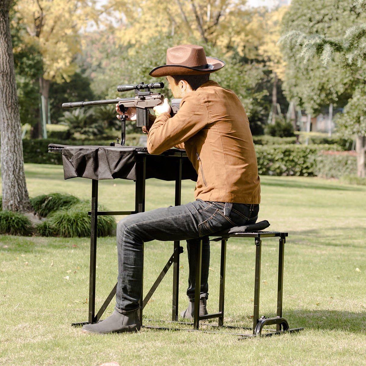 Mesa de tiro plegable con altu - Outdoor Hunting Table reseña y precio