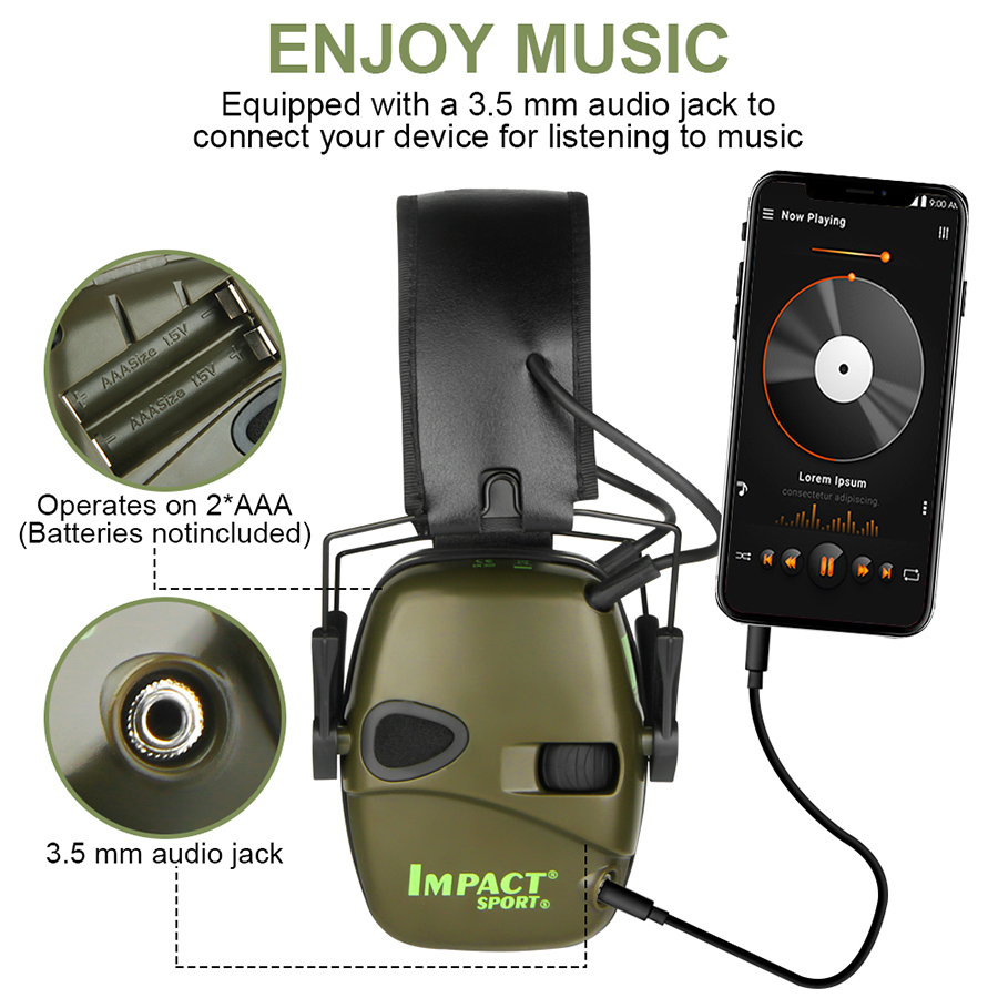 Auriculares activos con orejer - Shooting Ear Muff reseña y precio