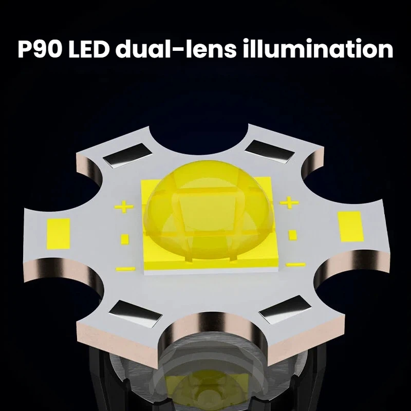 Linterna LED P90 de alta poten - Hunting Outdoor reseña y precio