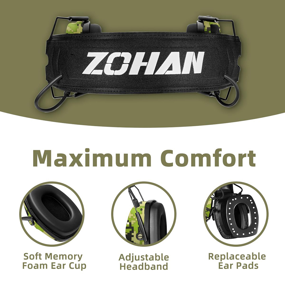 ZOHAN-orejeras electrónicas co - Shooting Ear Muff reseña y precio