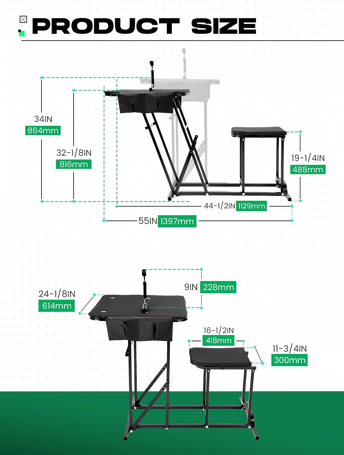 Banco de tiro plegable con asi - Outdoor Hunting Table reseña y precio