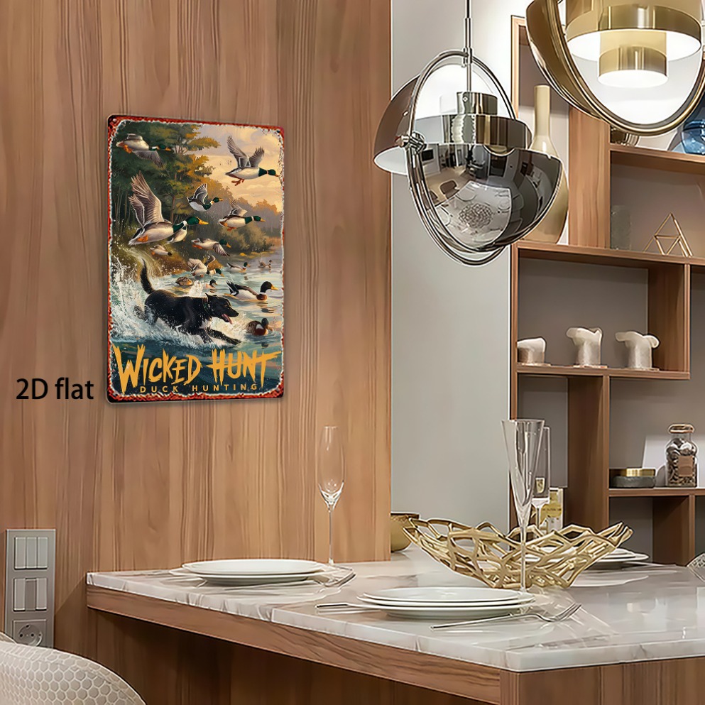 Arte de pared metálico 2D plan - Wildman Hunting & Outdoor Robertson reseña y precio