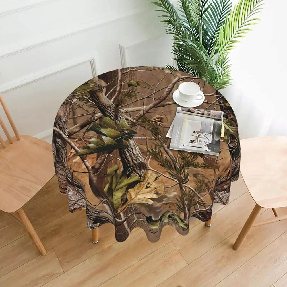 Mantel redondo de camuflaje de - Outdoor Hunting Table reseña y precio
