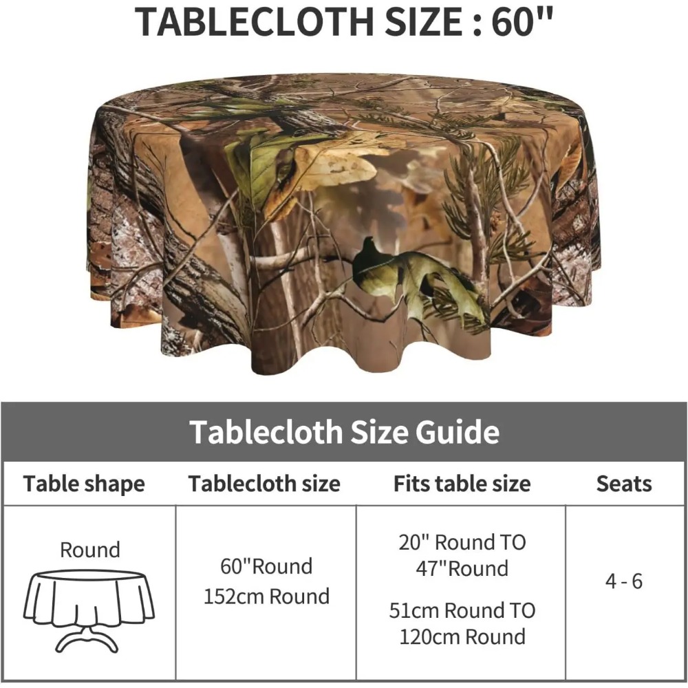 Mantel redondo de camuflaje de - Outdoor Hunting Table reseña y precio